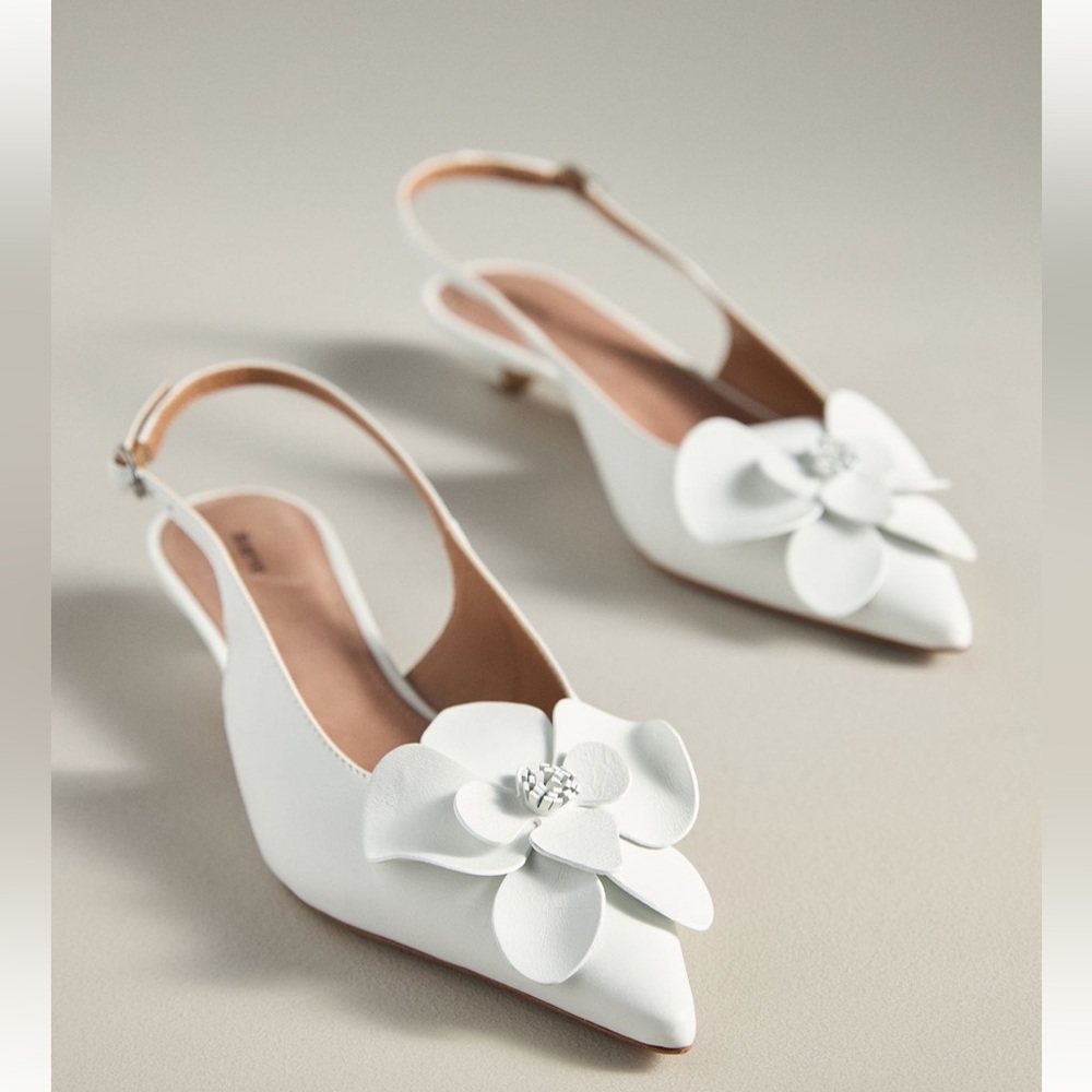 Maeve Floral Slingback Heels